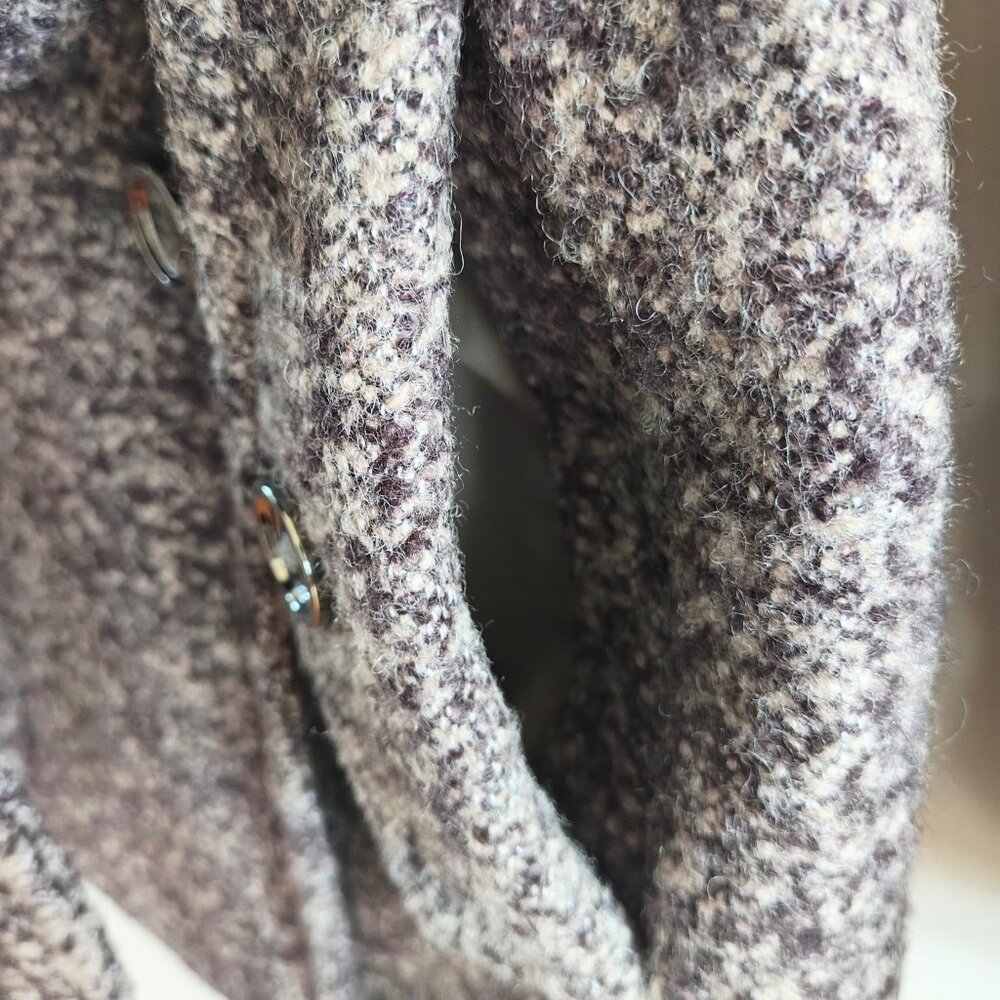 CALVIN KLEIN Tweed Trench Coat - Picture 7 of 11